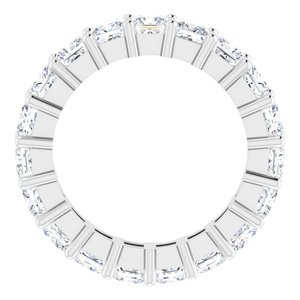 10K White Gold 4 3/4 CTW Natural Diamond Eternity Band Size 6.75
