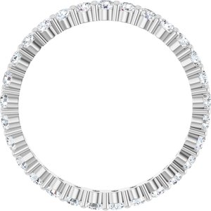 14K White Gold 9/10 CTW Lab-Grown Diamond Eternity Band Size 6