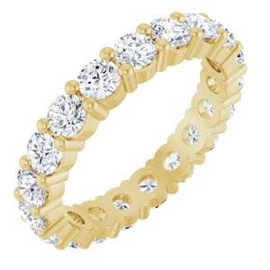 10K Yellow Gold 2 1/4 CTW Lab-Grown Diamond Eternity Band Size 7