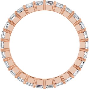 14K Rose Gold 1 9/10 CTW Lab-Grown Diamond Eternity Band Size 7