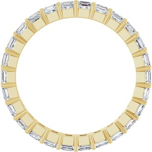 14K Yellow Gold 1 9/10 CTW Lab-Grown Diamond Eternity Band Size 7