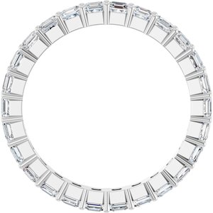 Platinum 1 9/10 CTW Lab-Grown Diamond Eternity Band Size 7