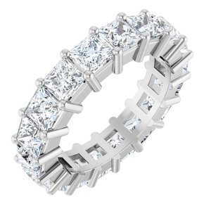 Platinum 5 CTW Lab-Grown Diamond Eternity Band Size 7