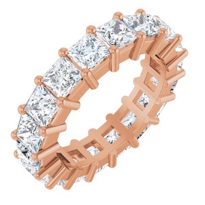 14K Rose Gold 5 CTW Lab-Grown Diamond Eternity Band Size 7