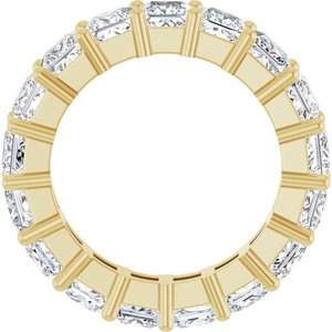 10K Yellow Gold 6 3/4 CTW Natural Diamond Eternity Band Size 7
