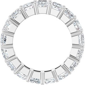 10K White Gold 6 3/4 CTW Natural Diamond Eternity Band Size 7