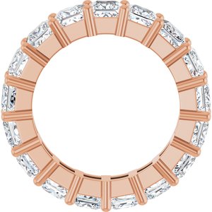 10K Rose Gold 6 3/4 CTW Natural Diamond Eternity Band Size 7