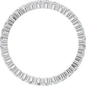 10K White Gold 5/8 CTW Lab-Grown Diamond Eternity Band Size 7