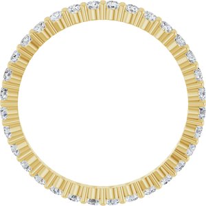10K Yellow Gold 5/8 CTW Lab-Grown Diamond Eternity Band Size 7