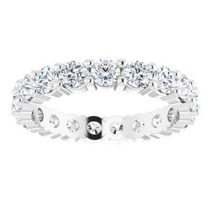 10K White Gold 2 1/4 CTW Lab-Grown Diamond Eternity Band Size 7.25