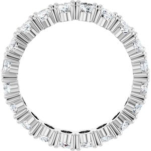 14K White Gold 5 CTW Natural Diamond Eternity Band Size 7
