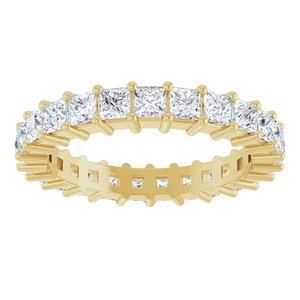 10K Yellow Gold 2 1/3 CTW Natural Diamond Eternity Band Size 7