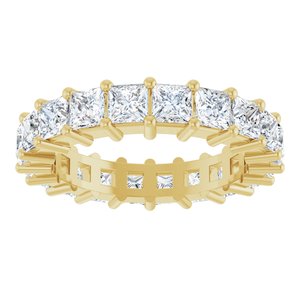 10K Yellow Gold 4 CTW Lab-Grown Diamond Eternity Band Size 7