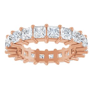 10K Rose Gold 4 CTW Lab-Grown Diamond Eternity Band Size 7