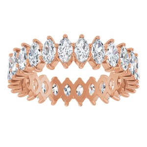 14K Rose Gold 2 3/8 CTW Lab-Grown Diamond Eternity Band Size 7