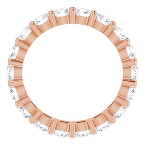 10K Rose Gold 2 3/4 CTW Natural Diamond Eternity Band Size 7.25