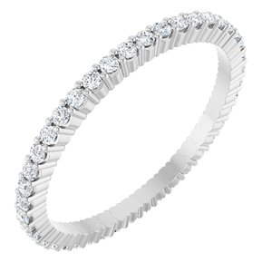 14K White Gold 1/3 CTW Lab-Grown Diamond Eternity Band Size 7
