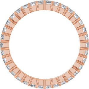 10K Rose Gold 1 1/5 CTW Lab-Grown Diamond Eternity Band Size 7