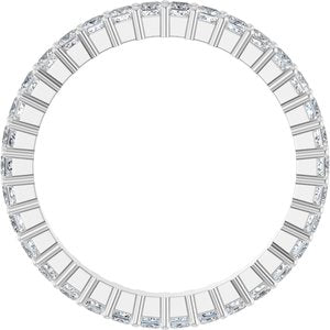10K White Gold 1 1/5 CTW Lab-Grown Diamond Eternity Band Size 7