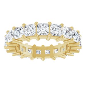 10K Yellow Gold 4 3/4 CTW Natural Diamond Eternity Band Size 7