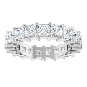 10K White Gold 4 3/4 CTW Natural Diamond Eternity Band Size 7