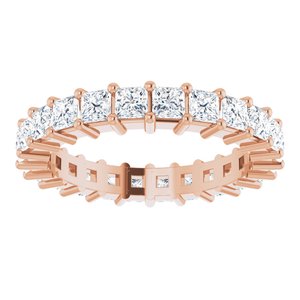 10K Rose Gold 2 1/4 CTW Lab-Grown Diamond Eternity Band Size 6.5