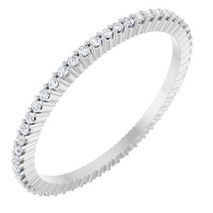 Platinum 1/5 CTW Lab-Grown Diamond Eternity Band Size 7