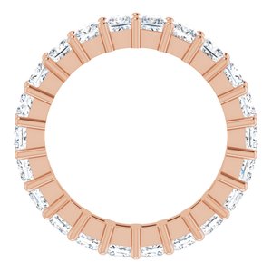 10K Rose Gold 3 5/8 CTW Lab-Grown Diamond Eternity Band Size 7.25