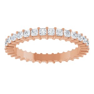 10K Rose Gold 1 1/5 CTW Lab-Grown Diamond Eternity Band Size 7