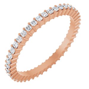 14K Rose Gold 1 1/8 CTW Natural Diamond Eternity Band Size 6