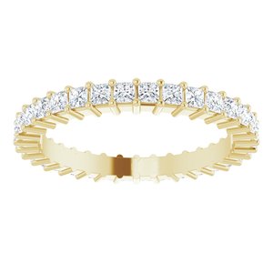 10K Yellow Gold 1 1/5 CTW Lab-Grown Diamond Eternity Band Size 7.25