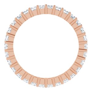 10K Rose Gold 1 1/3 CTW Natural Diamond Eternity Band Size 7.25