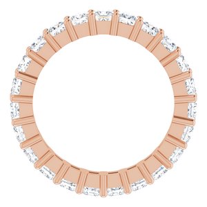 10K Rose Gold 2 1/2 CTW Lab-Grown Diamond Eternity Band Size 7.25
