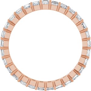 14K Rose Gold 1 1/2 CTW Lab-Grown Diamond Eternity Band Size 7