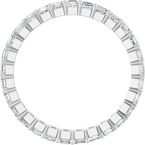 14K White Gold 1 1/2 CTW Lab-Grown Diamond Eternity Band Size 7