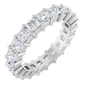 10K White Gold 3 3/8 CTW Lab-Grown Diamond Eternity Band Size 7