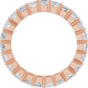 10K Rose Gold 2 1/2 CTW Natural Diamond Eternity Band Size 7