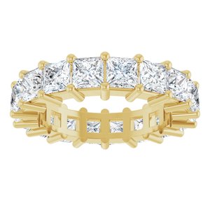 10K Yellow Gold 5 CTW Natural Diamond Eternity Band Size 7