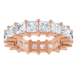 10K Rose Gold 5 CTW Natural Diamond Eternity Band Size 7