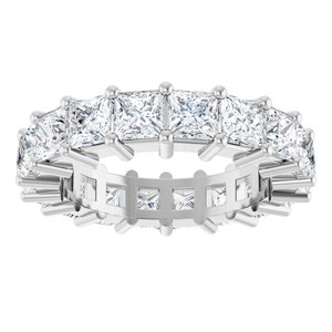 10K White Gold 5 CTW Lab-Grown Diamond Eternity Band Size 7