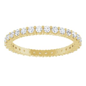 10K Yellow Gold 5/8 CTW Lab-Grown Diamond Eternity Band Size 7