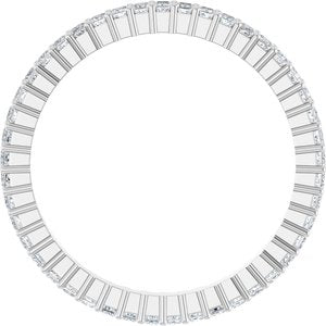 10K White Gold 1/2 CTW Lab-Grown Diamond Eternity Band Size 7