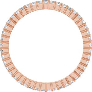 14K Rose Gold 1/2 CTW Lab-Grown Diamond Eternity Band Size 7