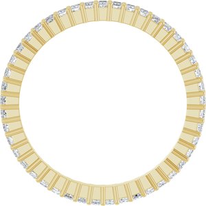 14K Yellow Gold 1/2 CTW Lab-Grown Diamond Eternity Band Size 7