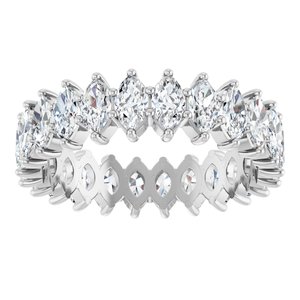 Platinum 3 1/8 CTW Natural Diamond Eternity Band Size 7