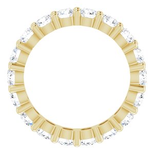 10K Yellow Gold 2 3/4 CTW Lab-Grown Diamond Eternity Band Size 7.25