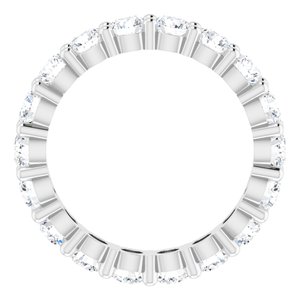 10K White Gold 2 3/4 CTW Lab-Grown Diamond Eternity Band Size 7.25