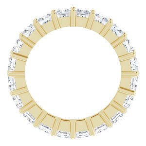 10K Yellow Gold 4 CTW Lab-Grown Diamond Eternity Band Size 7.25