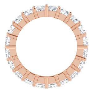10K Rose Gold 4 CTW Lab-Grown Diamond Eternity Band Size 7.25