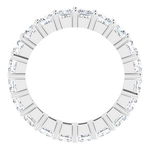 10K White Gold 4 CTW Lab-Grown Diamond Eternity Band Size 7.25